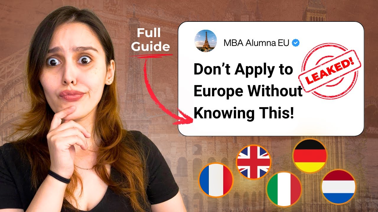 Applying to European Schools? You SHOULD Know This! Masters (Ep 3)
