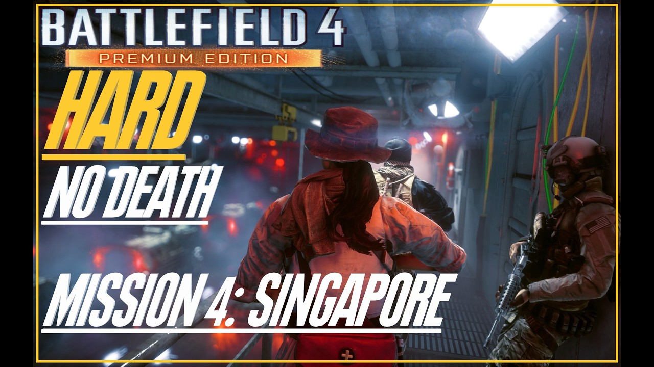 Battlefield 4 - Mission 4 - SINGAPORE - Hard - Walkthrough Guide - No Death - 2K