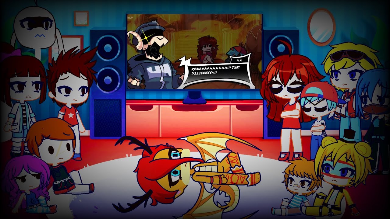 Fandoms react to FNF Vs Tabi Revival (FNF) | Gacha Life 2