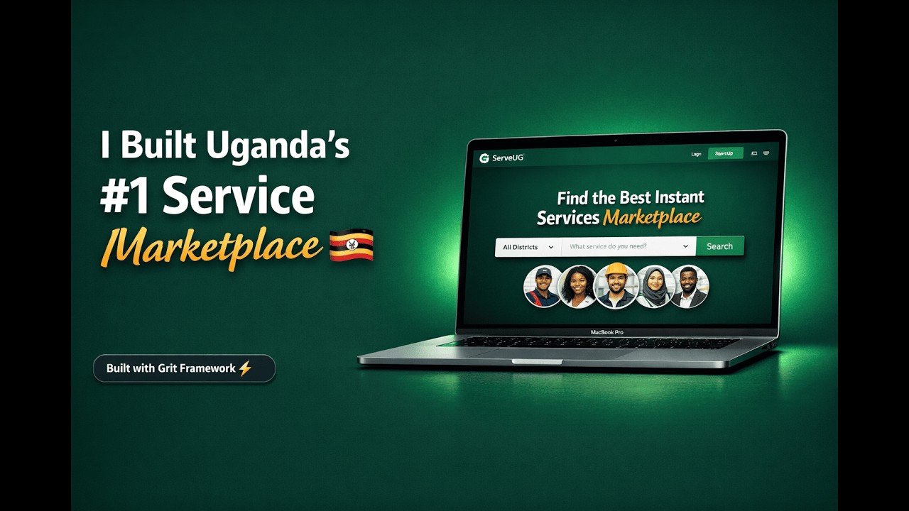 I Built a Marketplace App for Uganda Using Grit Framework | ServeUG Full Demo