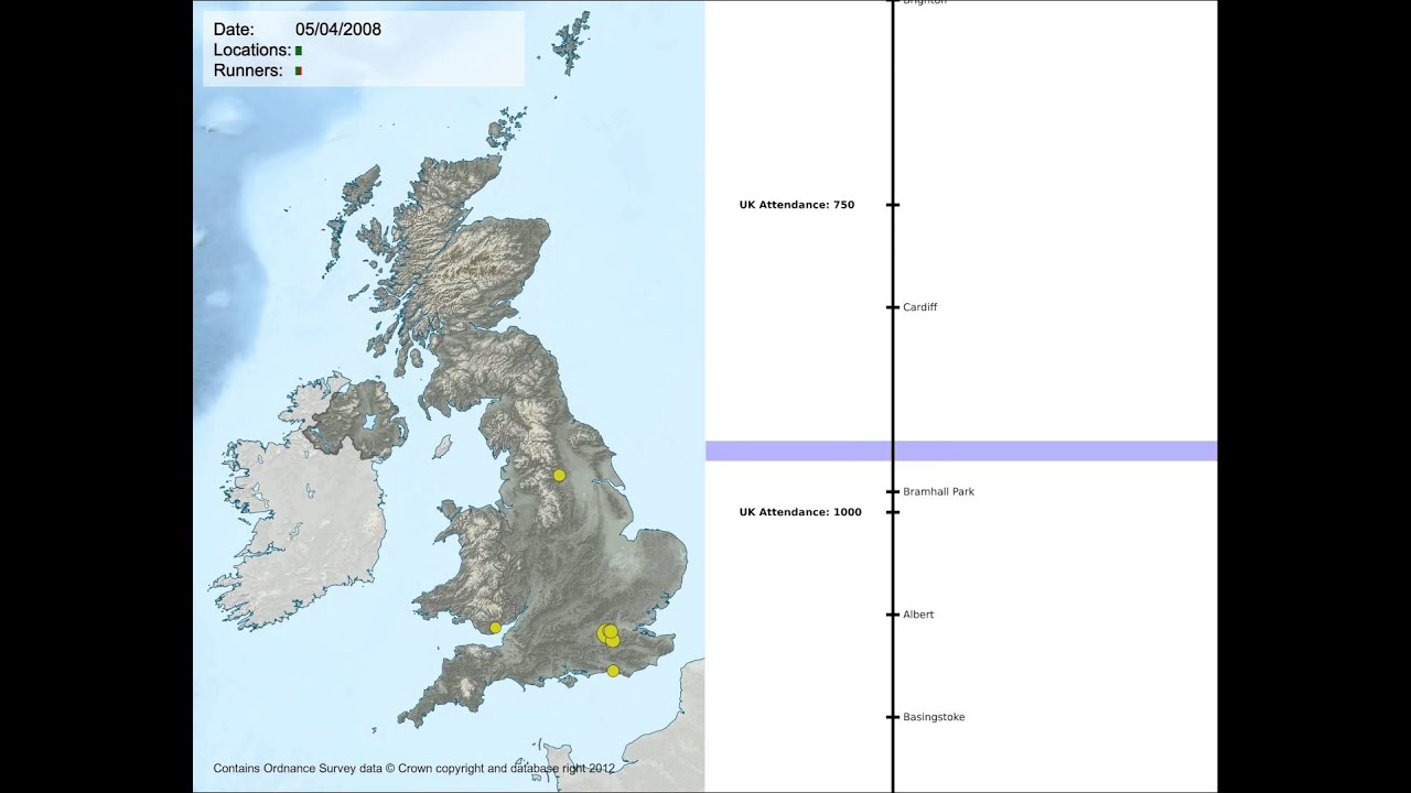 The growth of parkrun UK (in 60 seconds)