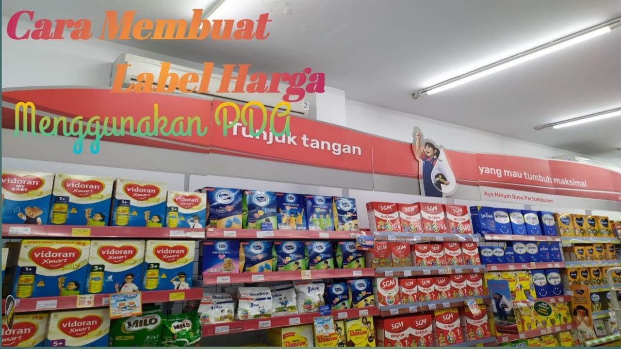 Cara Membuat Label Harga Menggunakan PDA di Alfamart