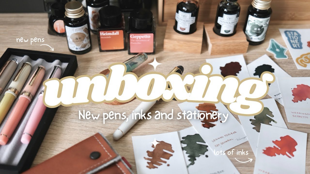 Unboxing Platinum 3776 Nagasawa || Sailor Fountain Pens | LOTS of inks to swatch // #unboxing