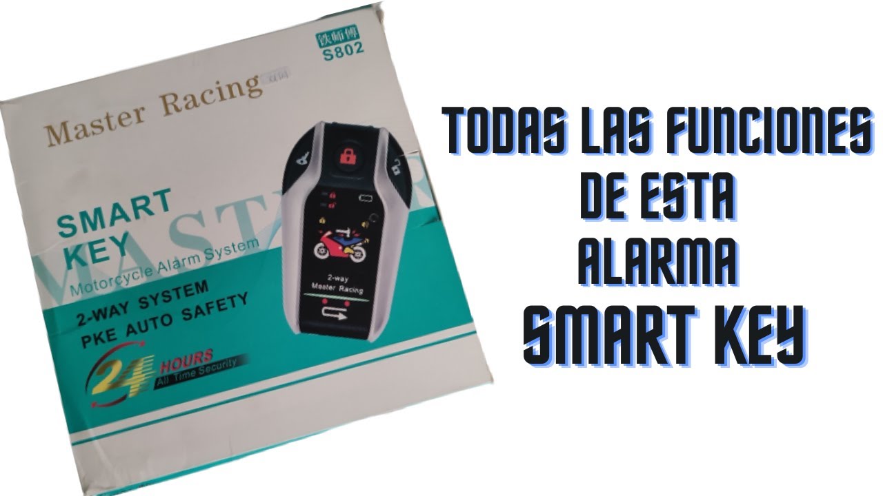 Funciones✅ alarma Smart Key para moto🛵
