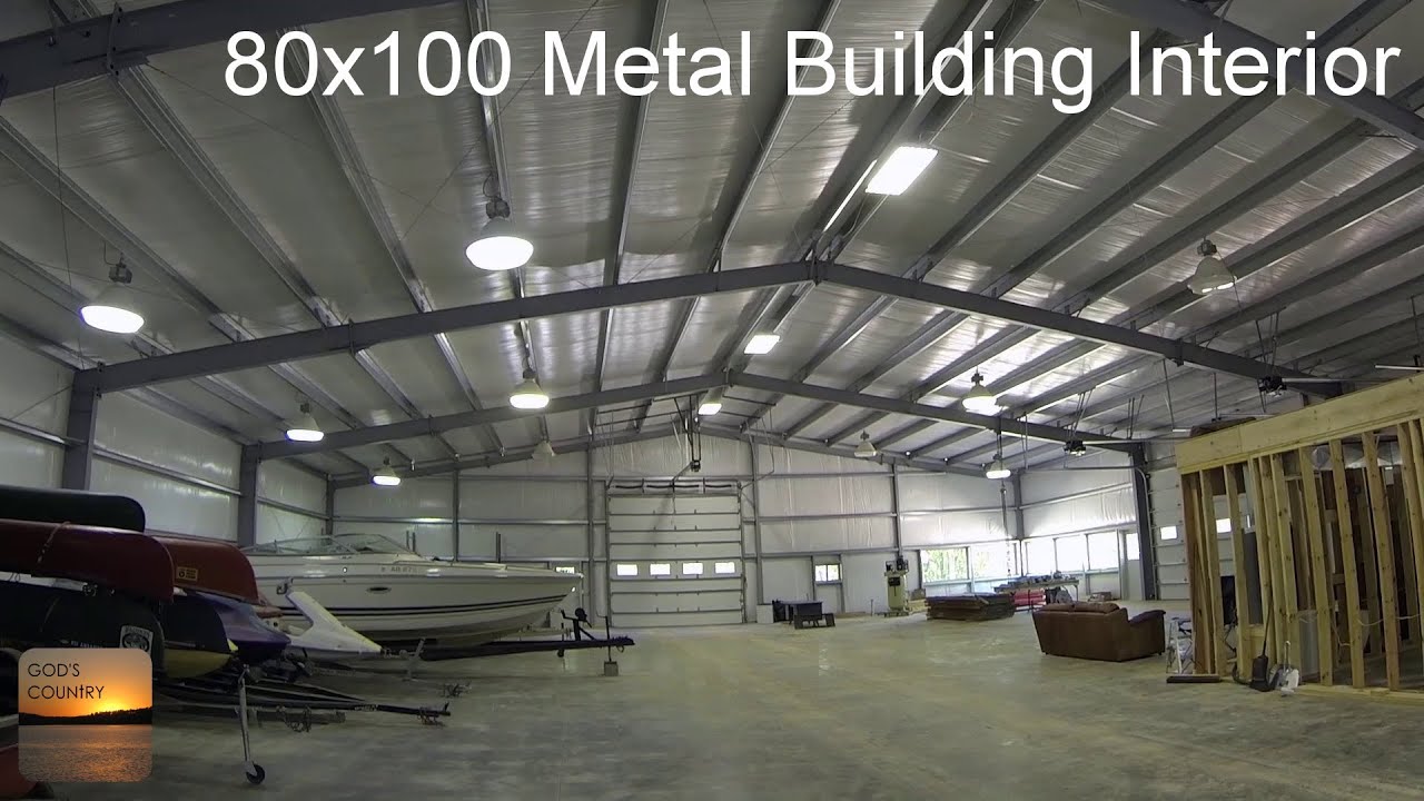 Обновление металлического здания 80x100: обзор интерьера