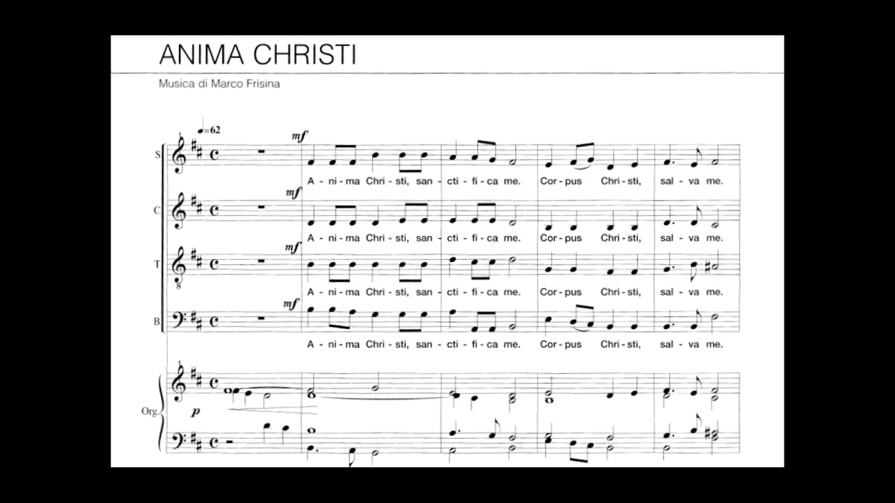 Anima Christi - Marco Frisina (Soprano)