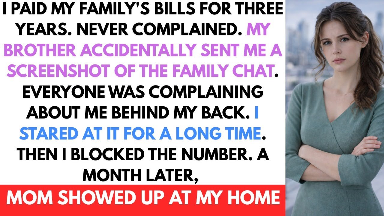 I Paid My Family's Bills For 3 Years  Then My Sister Accidentally Sent Me Their Group Chat