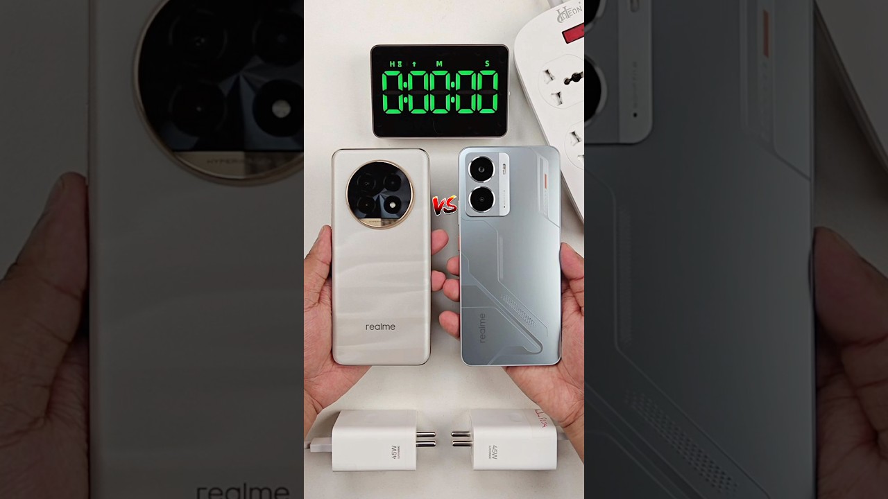 Realme 13 Pro 5G vs Realme P3 5G Battery Charging Test #shorts