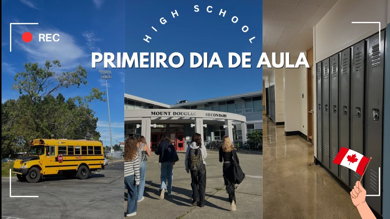 MEU PRIMEIRO DIA DE AULA NO CANADÁ! Intercâmbio - Victoria, BC