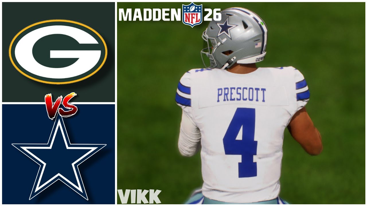 Packers vs Cowboys Week 4 Simulation (Madden 26)