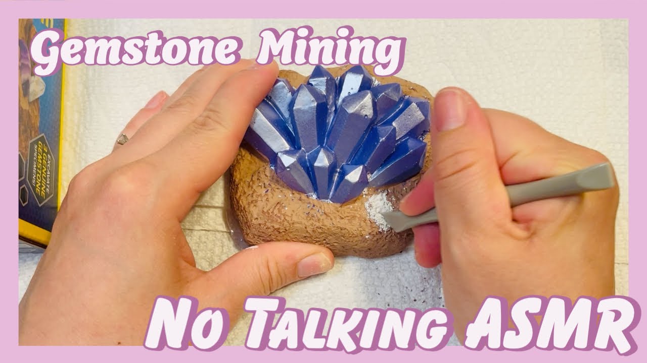 No Talking Gemstone Mining ASMR | National Geographic Dig Kit