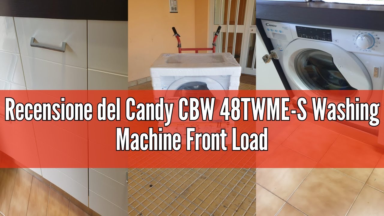 Recensione del Candy CBW 48TWME-S Washing Machine Front Load 8 kg 1400 rpm BPM Inverter Motor 48 dba