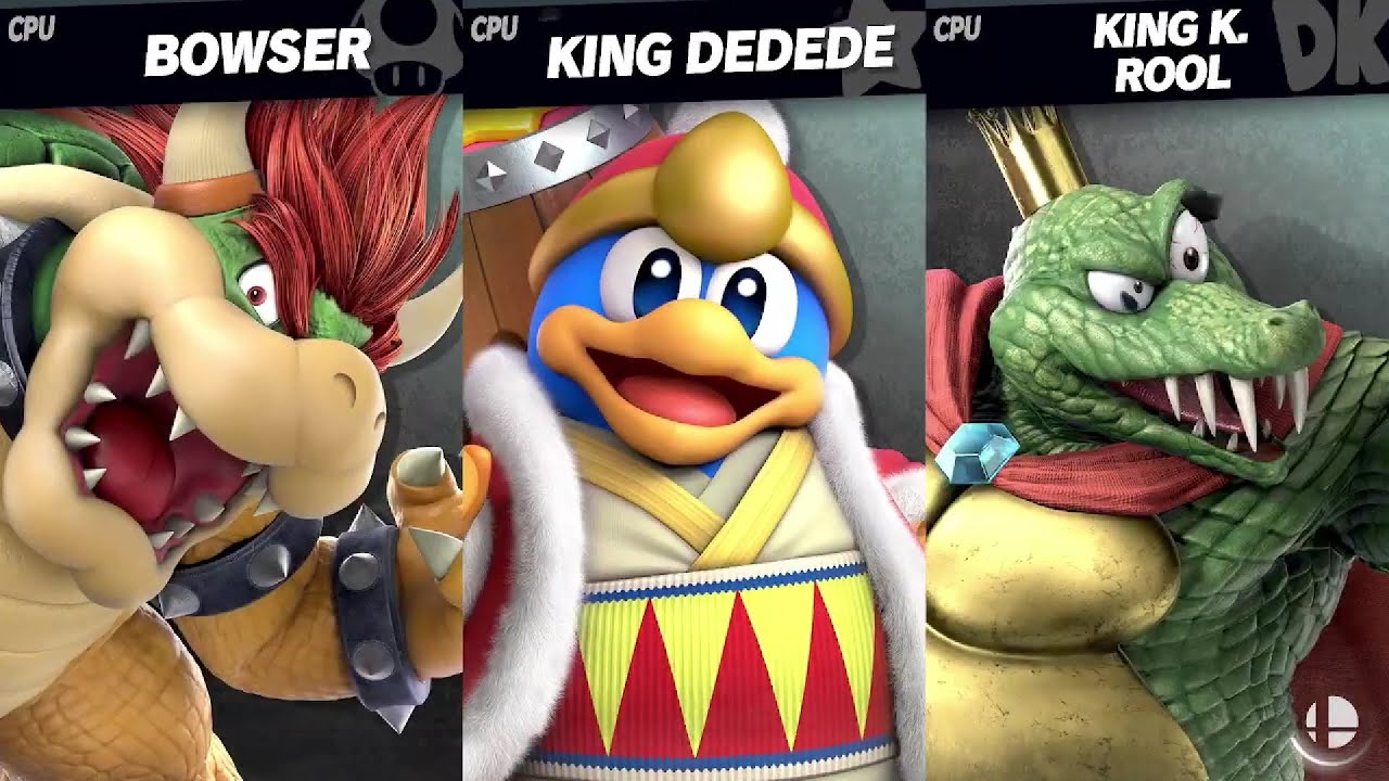 Smash Ultimate EX Bowser VS King Dedede VS King K. Rool