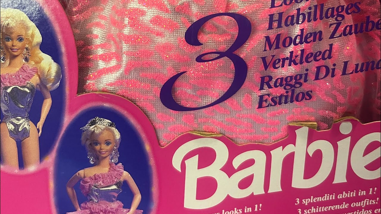 Barbie - 1994 3 Look Barbie Opening sealed box and Reveal