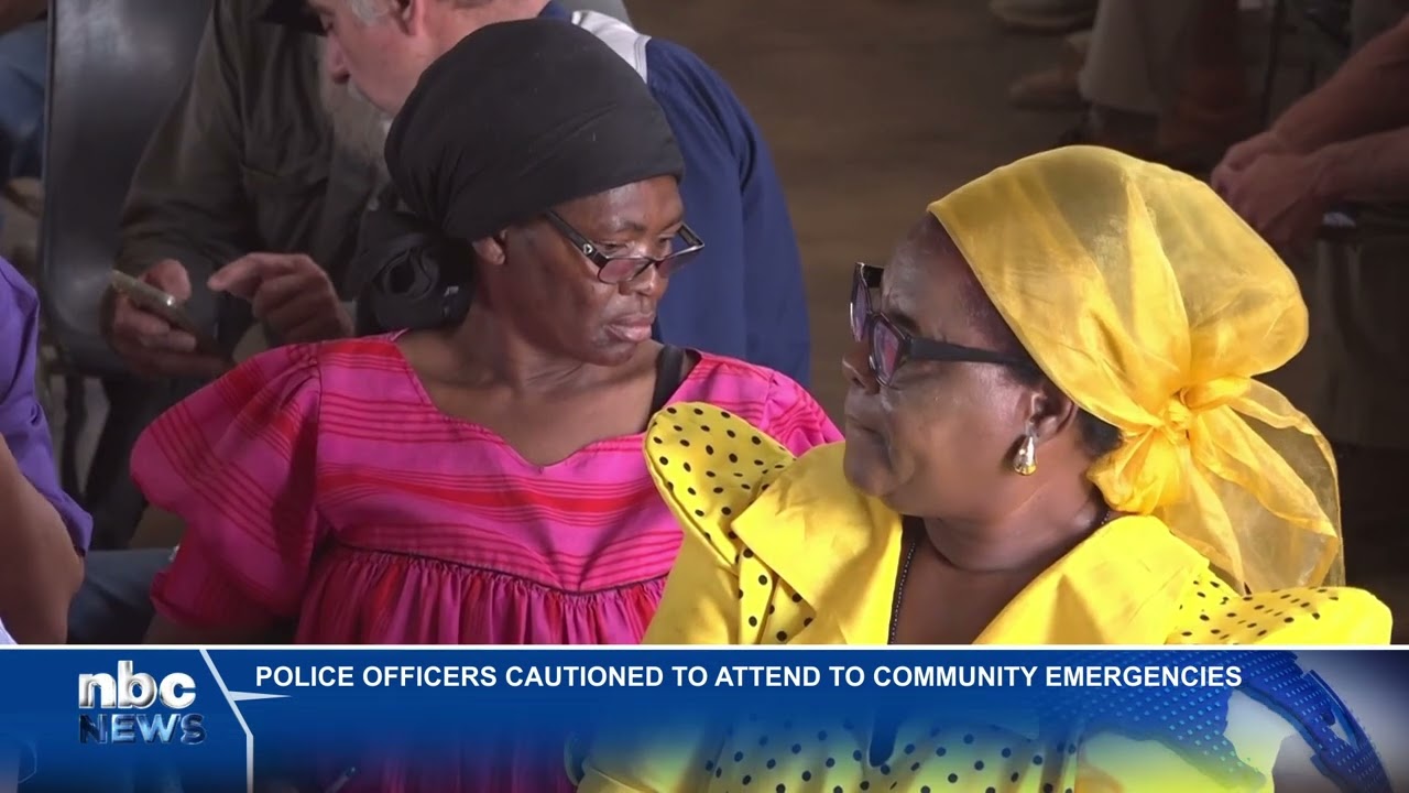Police officers urged to attend to emergencies in Outjo - nbc