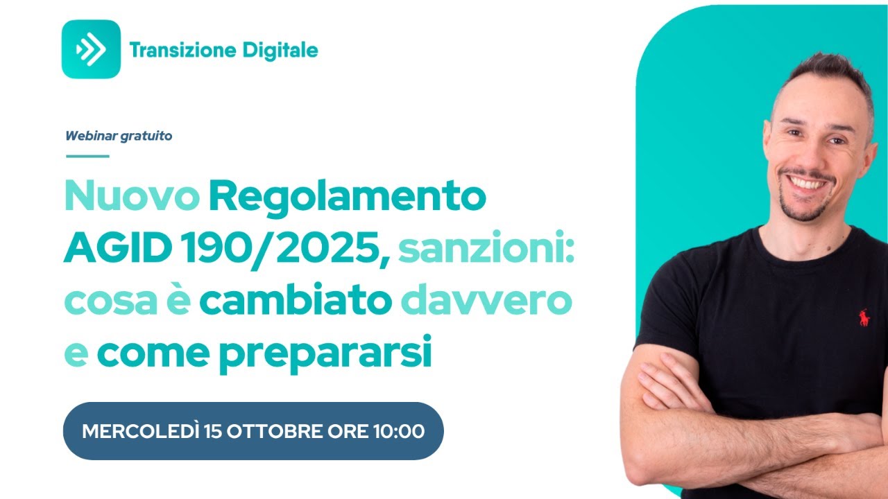 Nuovo Regolamento AGID 190/2025, sanzioni: cosa &egrave; cambiato davvero e come prepararsi