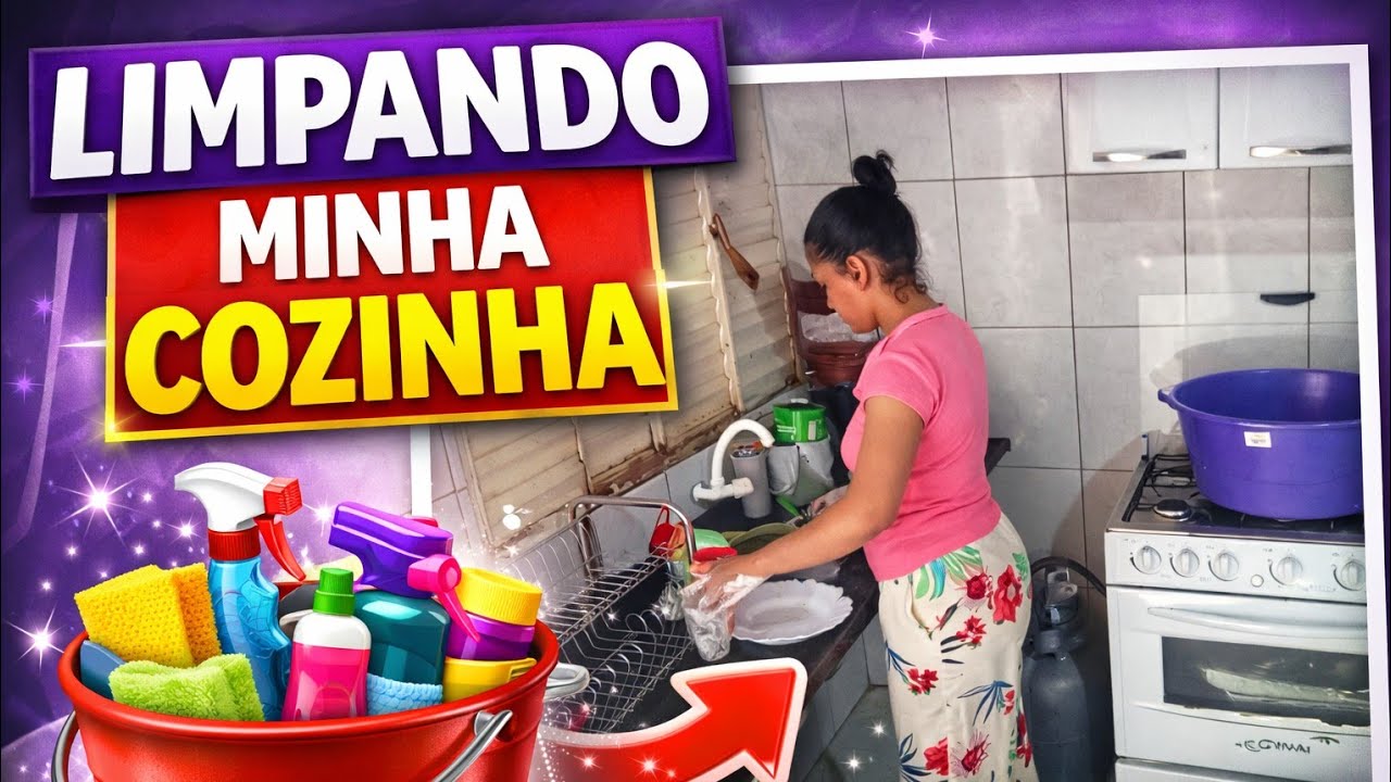 DEPOIS DO  “FURACÃO KATRINA” 😅 ARRUMEI A COZINHA E  A  SALA | VLOG FAXINA PARTE 1