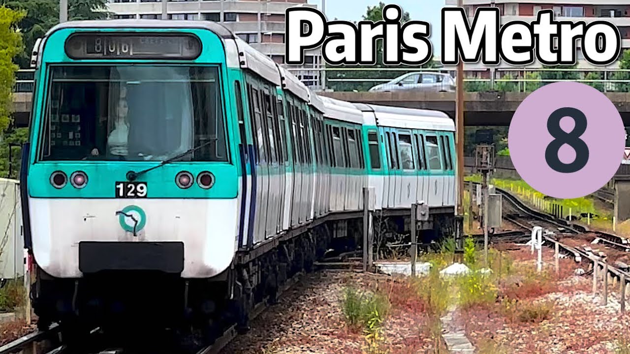 ⁴ᴷ⁶⁰ Exploring Paris Metro Line 8
