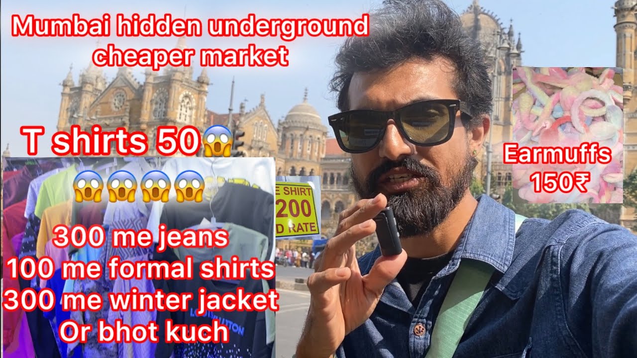 Mumbai CSTM || cheapest market || underground market 