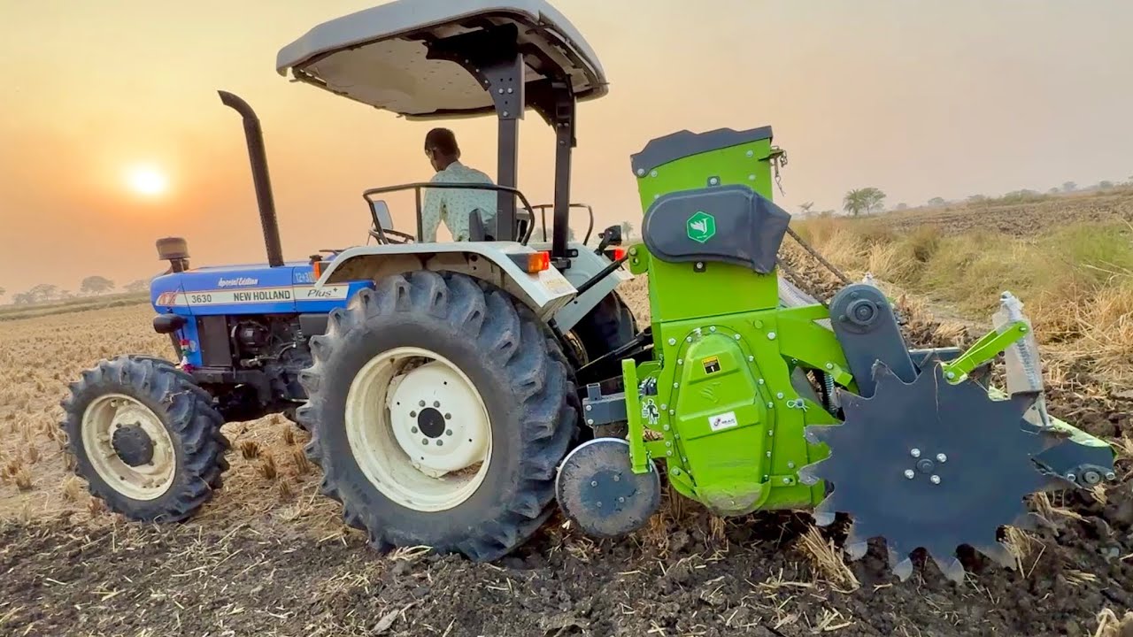 Day-2 | क्या ये कठोर काली मिट्टी में सफल है ? New Holland 3630 with Super Seeder से गेहूं की बोनी