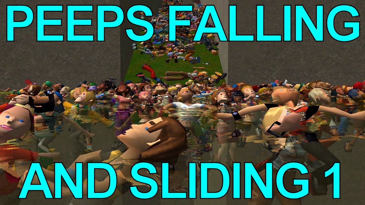 Roller Coaster Tycoon 3 Peeps Falling and Sliding 1