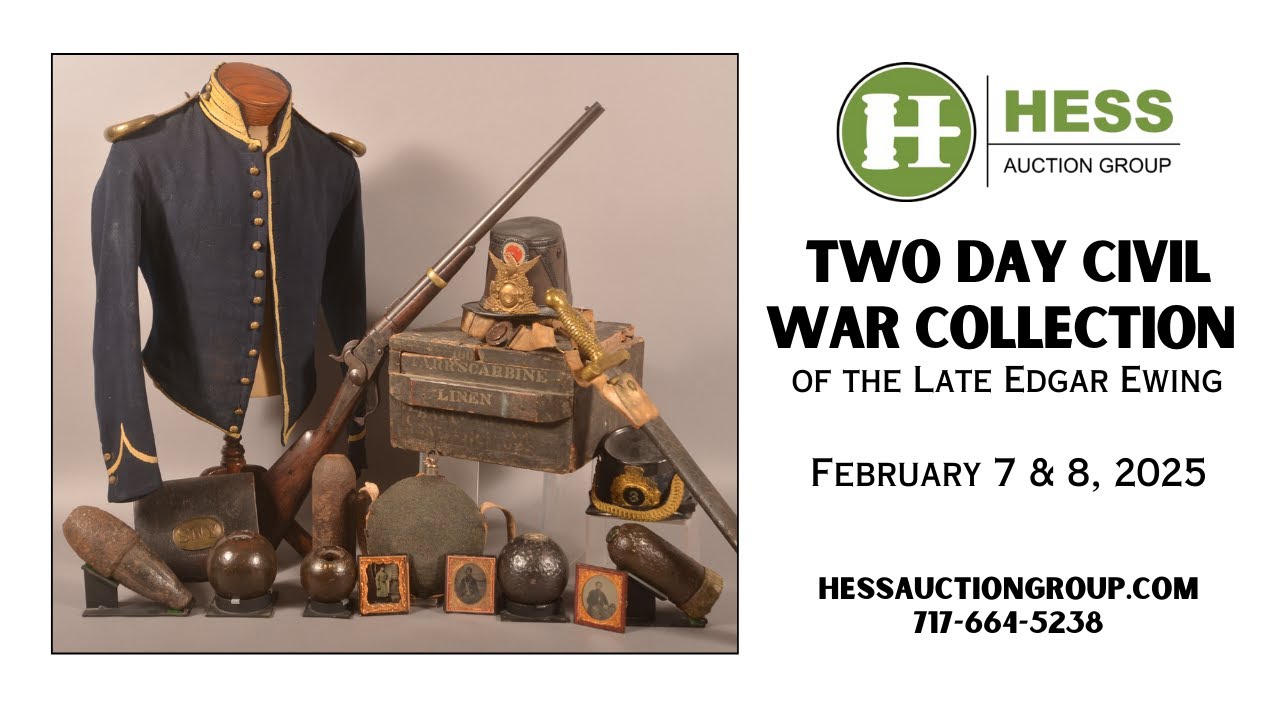 Two Day Civil War Collection of the Late Edgar Ewing
