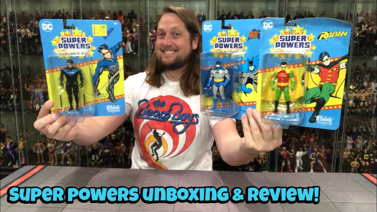 Batman, Robin, Nightwing DC McFarlane Super Powers Unboxing & Review!
