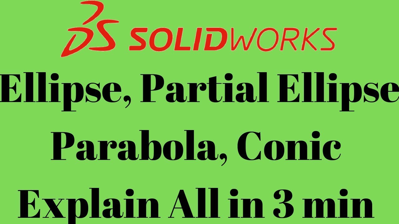 Ellipse | Partial Ellipse | Parabola | Conic (Explain all in 3 min)