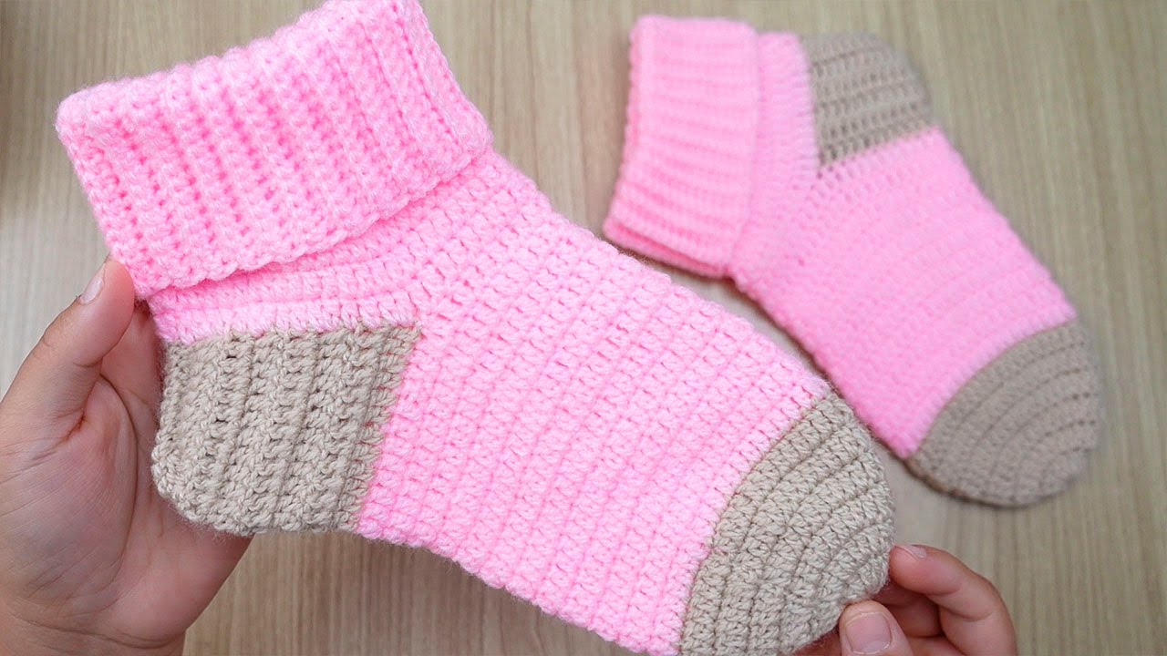 🔴Nuevo Patrón!! Calcetines Tejidos a Crochet para Adultos‼
