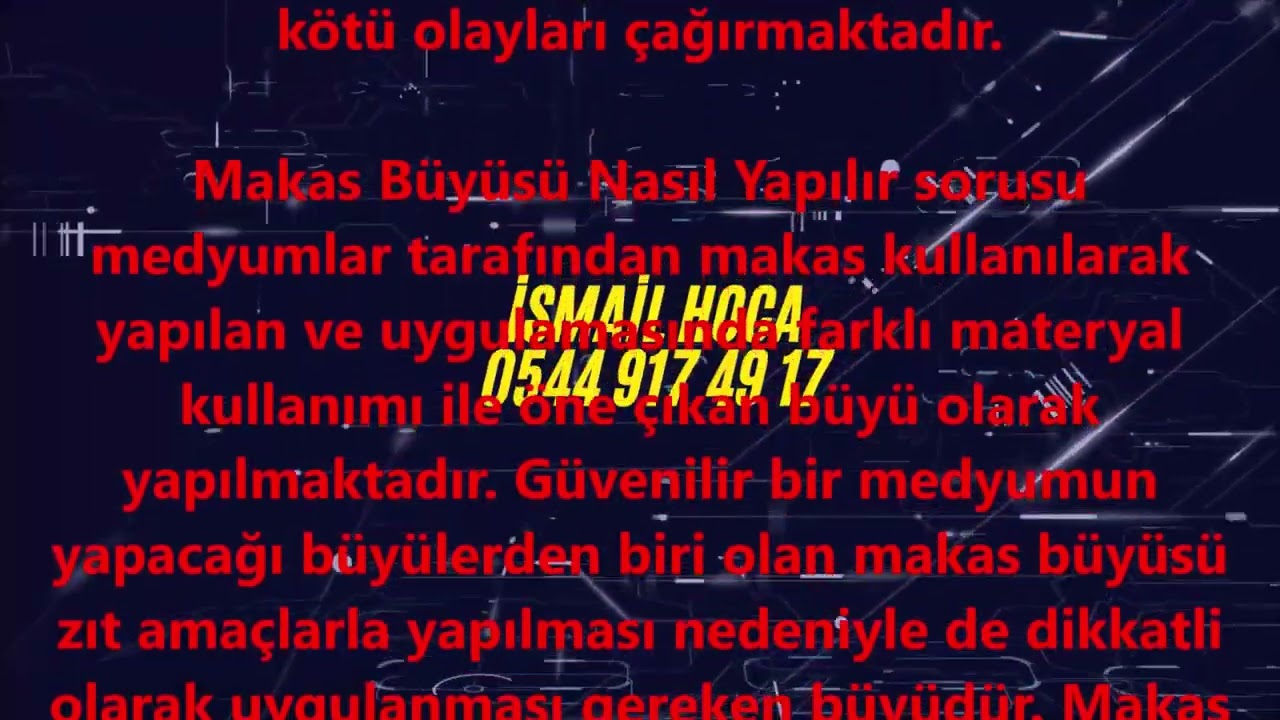 Makas B&uuml;y&uuml;s&uuml; Nedir