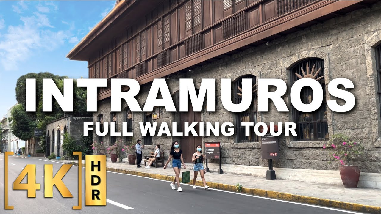 Walking tour inside The Walled City of the Old Manila - Intramuros | 4K HDR | TFH TV | Philippines