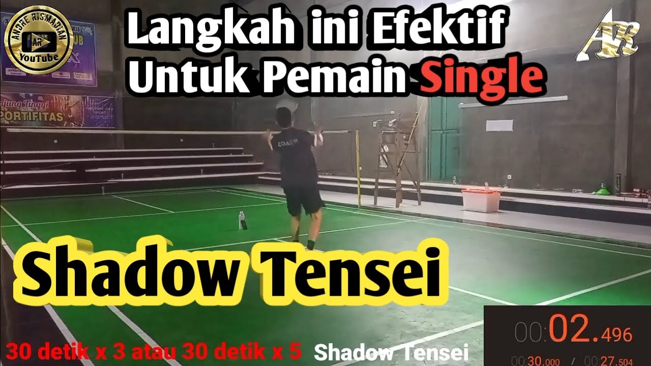 Latihan Langkah Kecepatan/Shadow Kecepatan Badminton 👊Datebayo 💪🦾