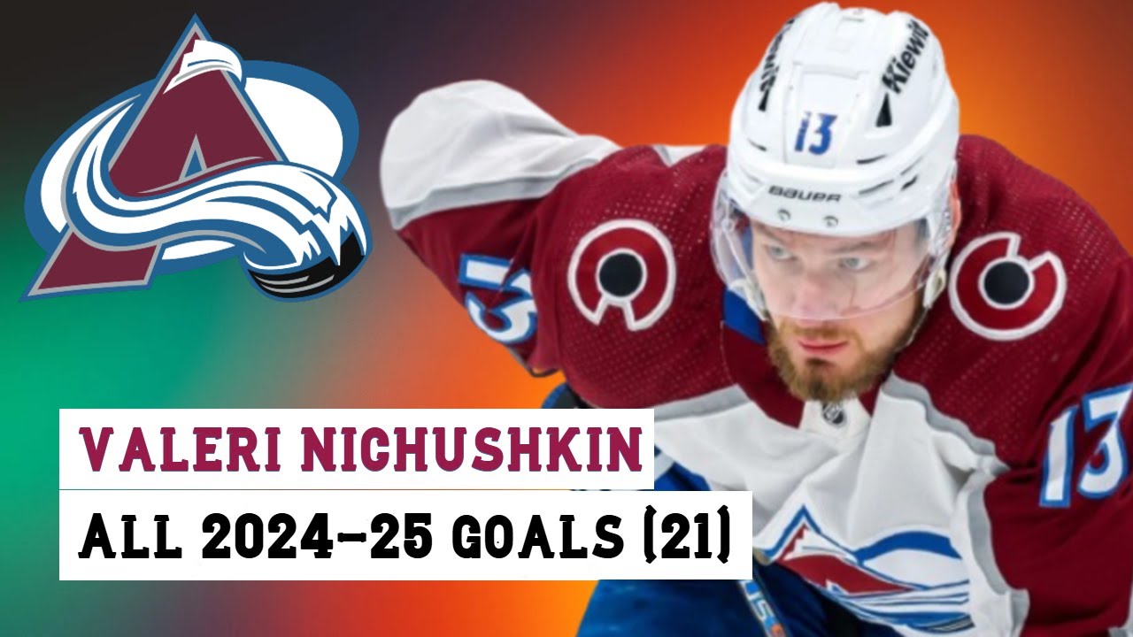 Valeri Nichushkin (#13) All 21 Goals of the 2024-25 NHL Season