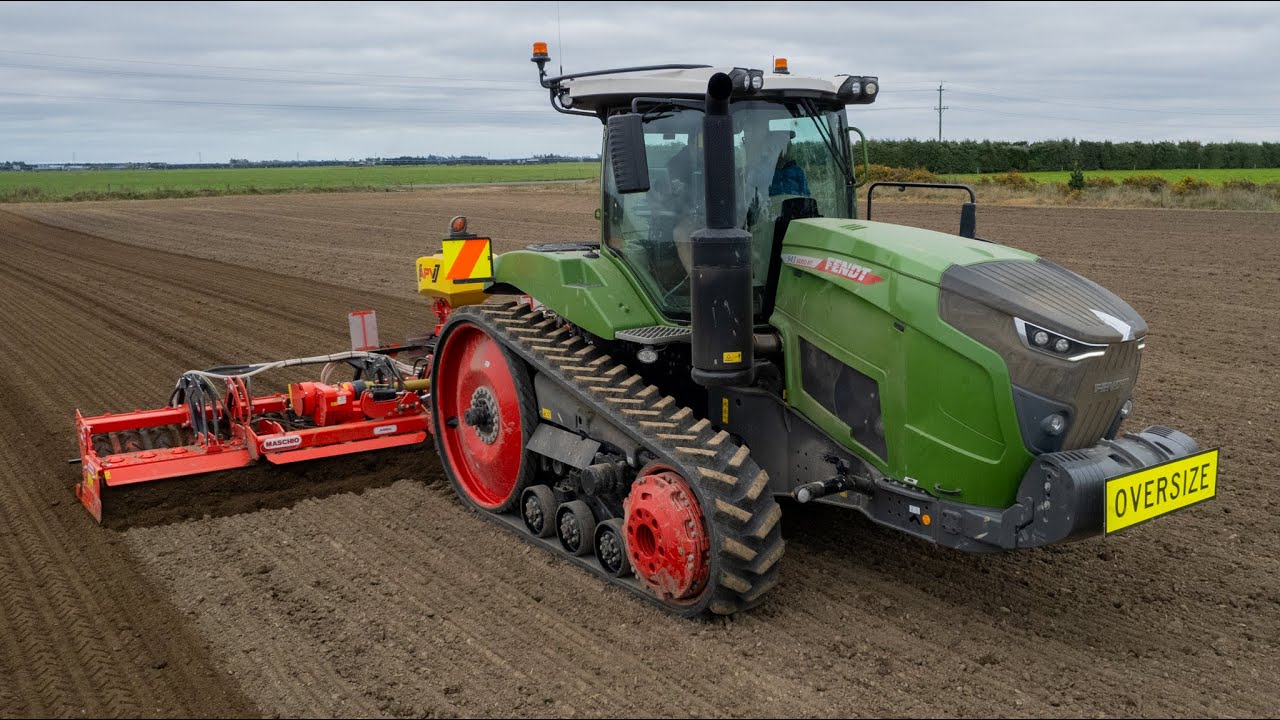 Fendt 943 MT w/ Maschio 8M Power Harrow
