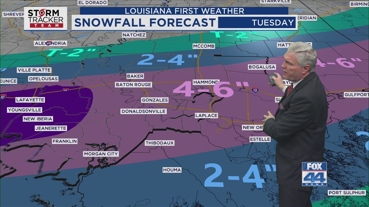 Weather Forecast for Baton Rouge – 1/20/25: Significant Winter Storm Expected for Baton Rouge.