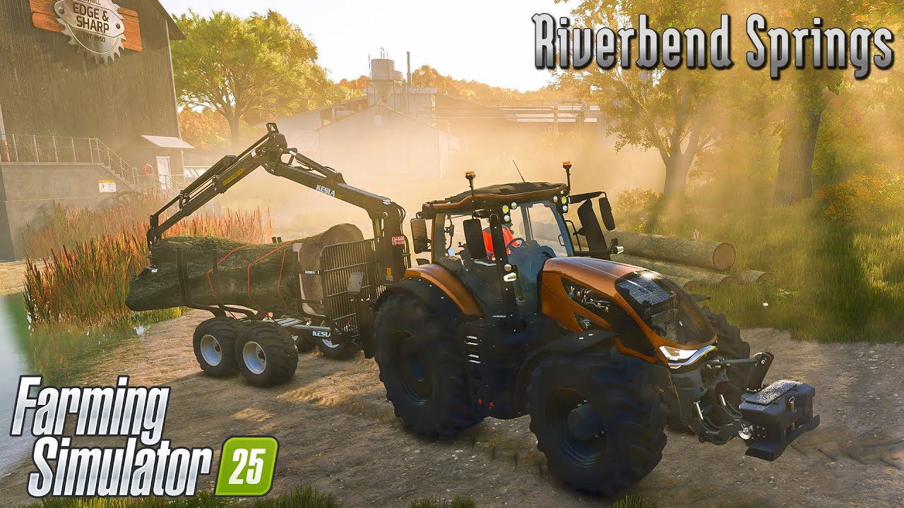 Clearing Land for a New Cow Pasture. Logging & Sawmill Purchase! Riverbend Springs - FS25 | Ep. 09