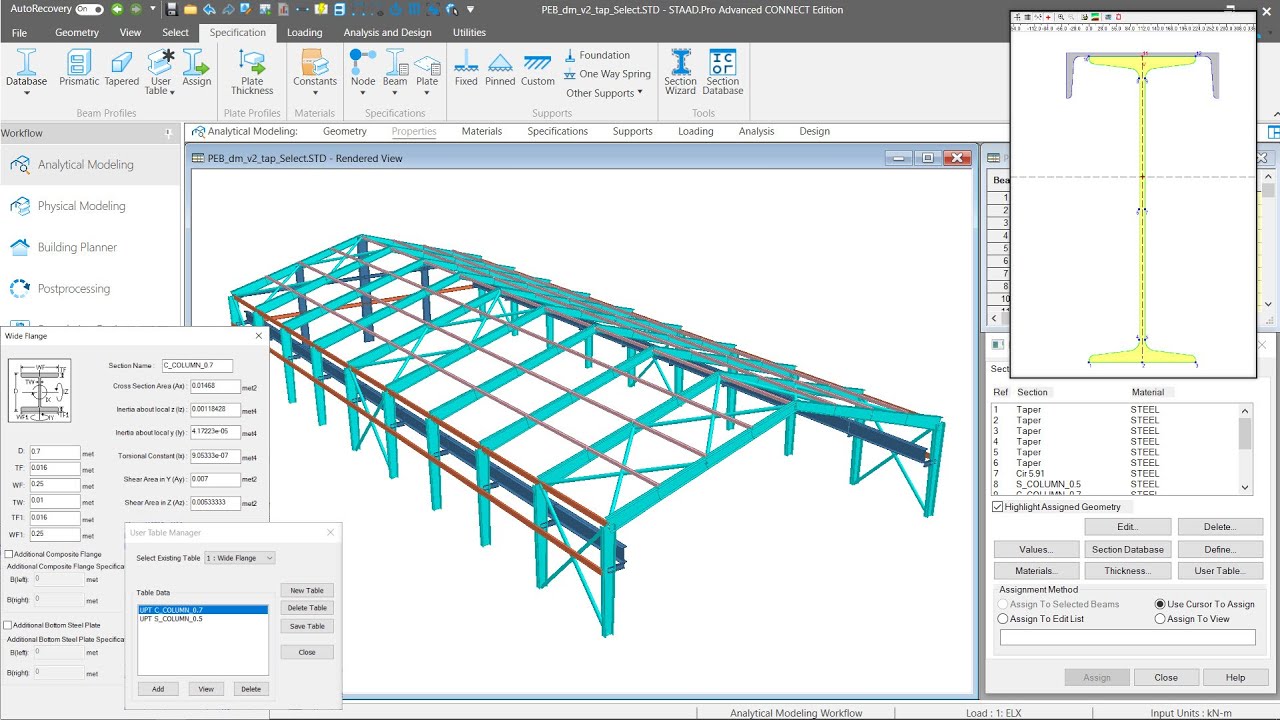 Different methods to define a Built-up I/Plate Girder section in STAAD || Incorrect Shear Capacity