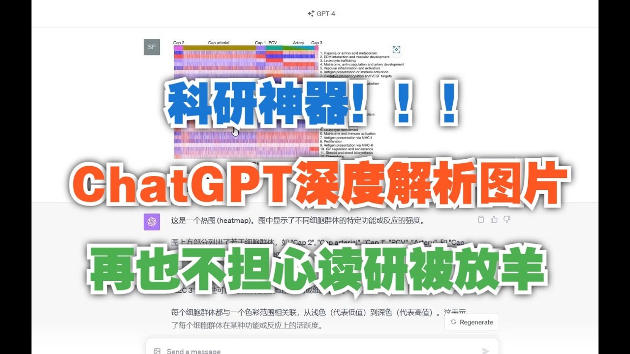 科研神器！ChatGPT深度解析图片，再也不担心读研被放羊啦！