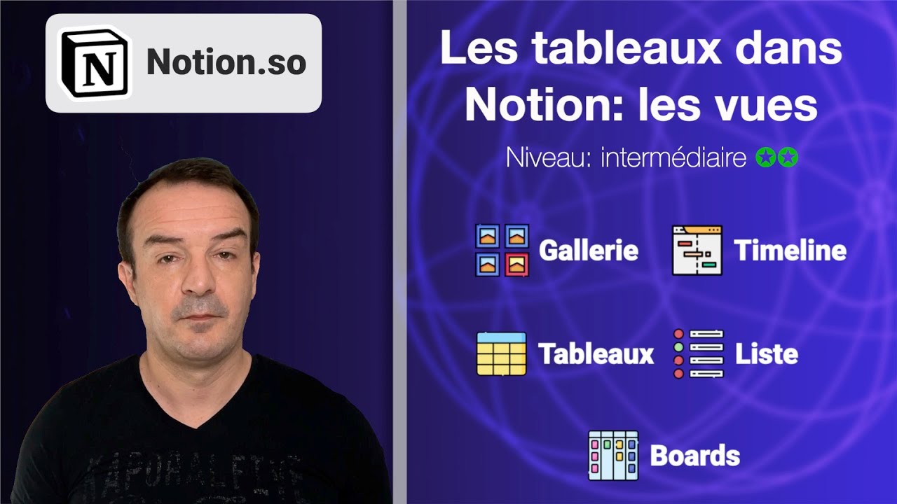 Tableaux Notion: Les vues (tableaux, listes, gall&eacute;ries, timeline, board)