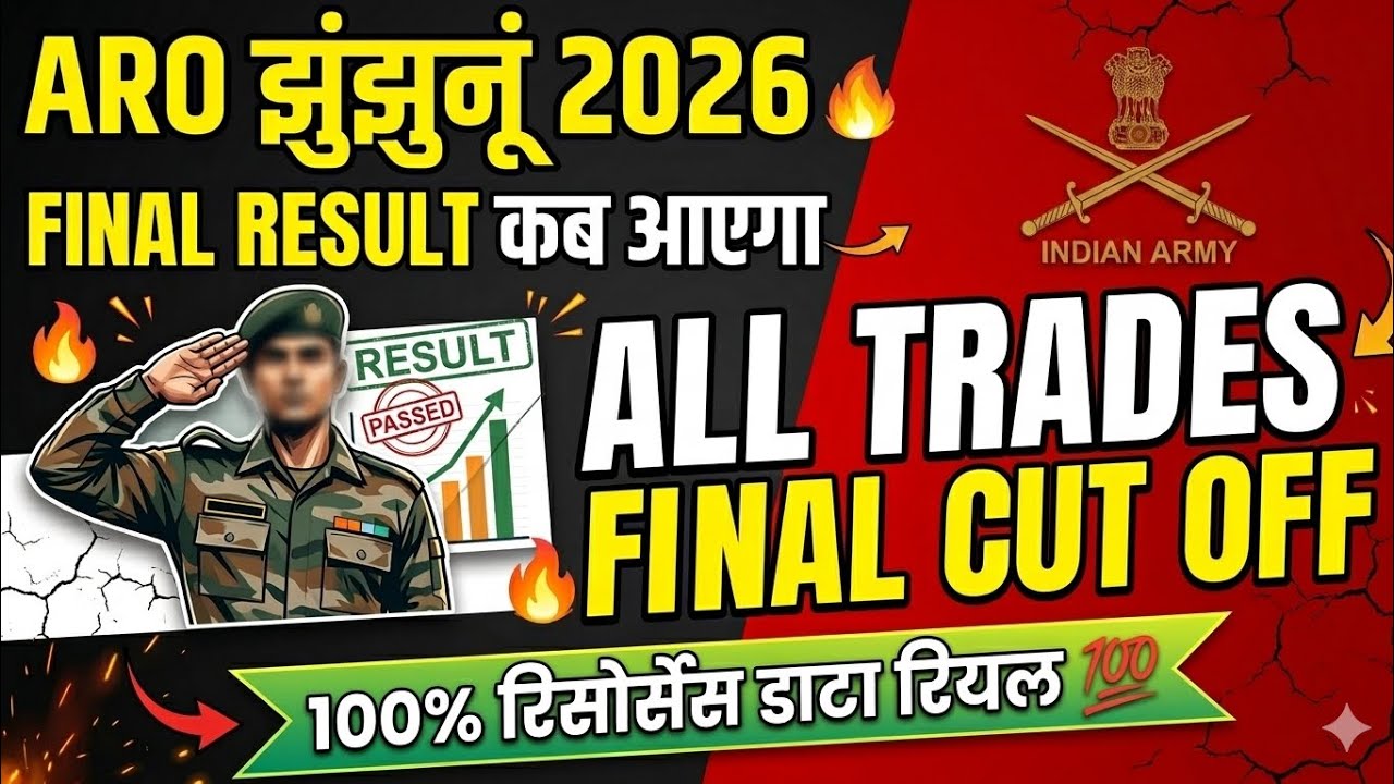 Agniveer Jhunjhunu ARO Final Result 2026 🔥 | Final Cut Off Kitni Jayegi? | Real Source Update