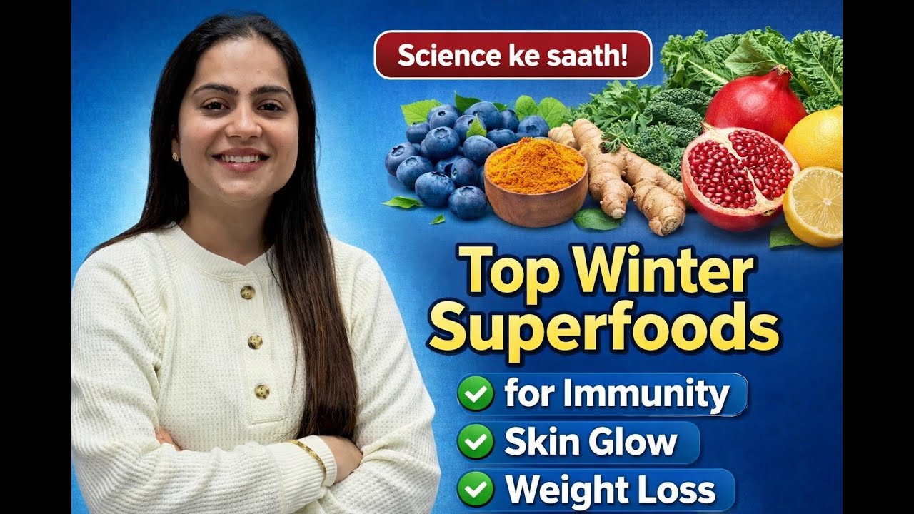 Top 7 Winter Superfoods for Immunity, Skin Glow & Weight Loss | Winter Healthy Diet