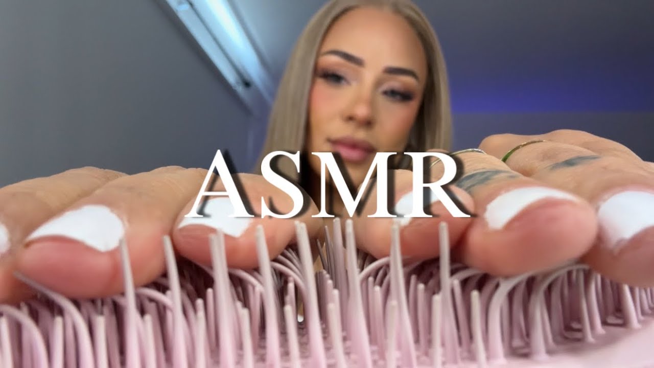 asmr español CEPILLANDO TU CABELLO - asmr brushing