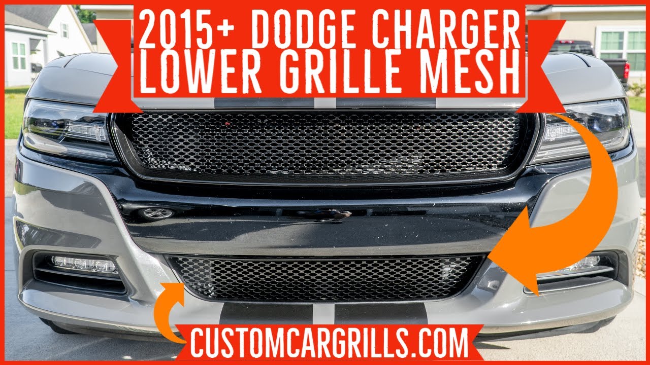 Dodge Charger 2015 - 2020 Lower Grille Mesh Installation How-To by customcargrills.com