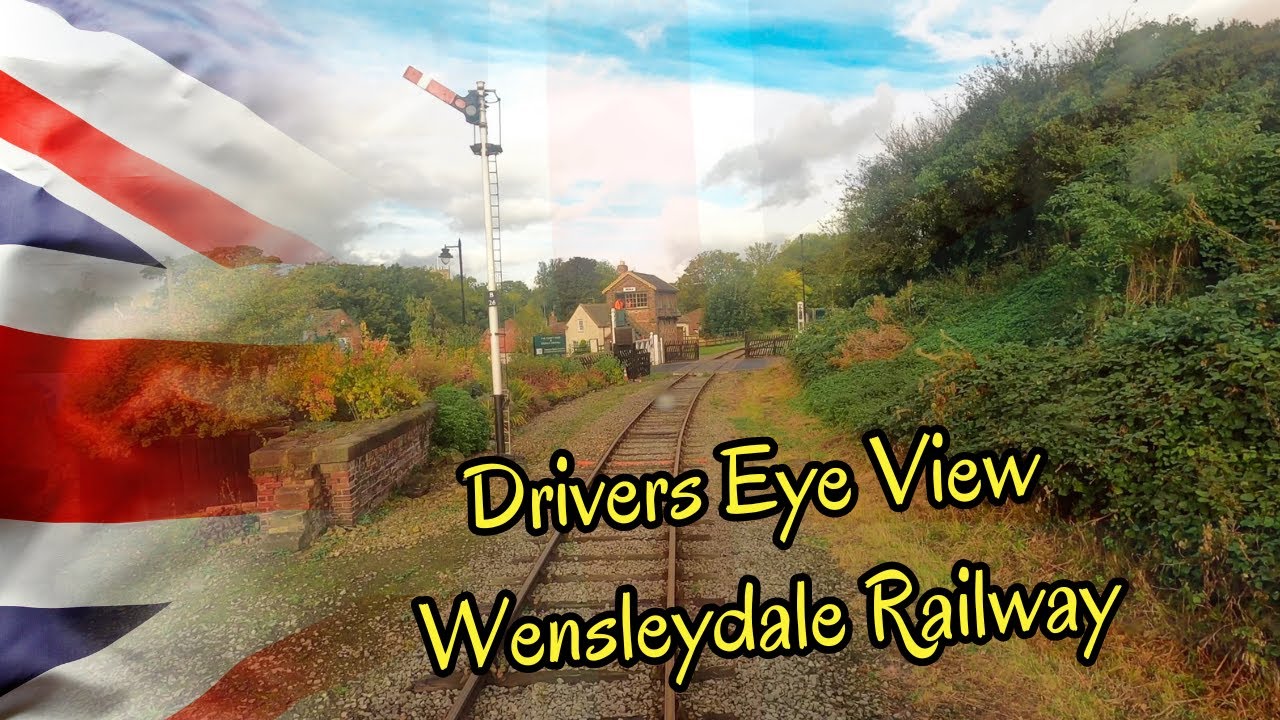 Train Drivers Eye View Wensleydale Railway with Class 33 No 33035 October 21