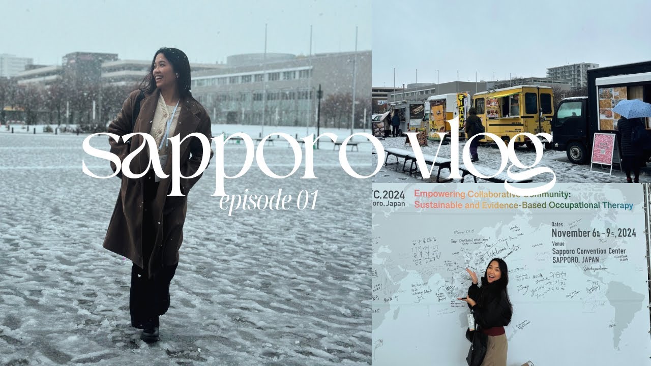 Japan Vlog Ep 01 Sapporo | ❄️ my first solo travel and first snow experience, APOTC 2024
