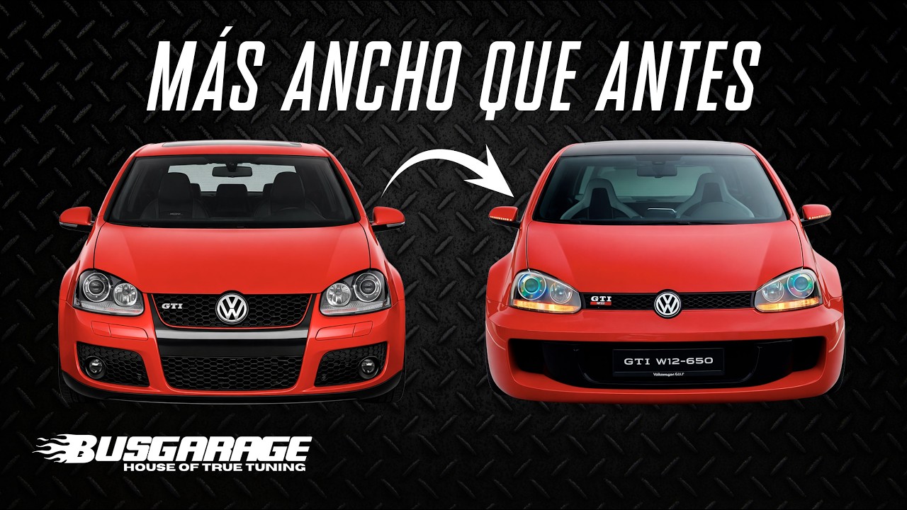 ASÍ SE VE UN GTI CON EL FITMENT PERFECTO ESTILO GTI W12 🔥 Me sorprendió el look |ALEX BUSGARAGE #vw