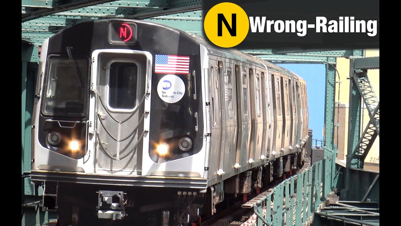 ⁴ᴷ N Trains wrong-railing through Queensboro Plaza