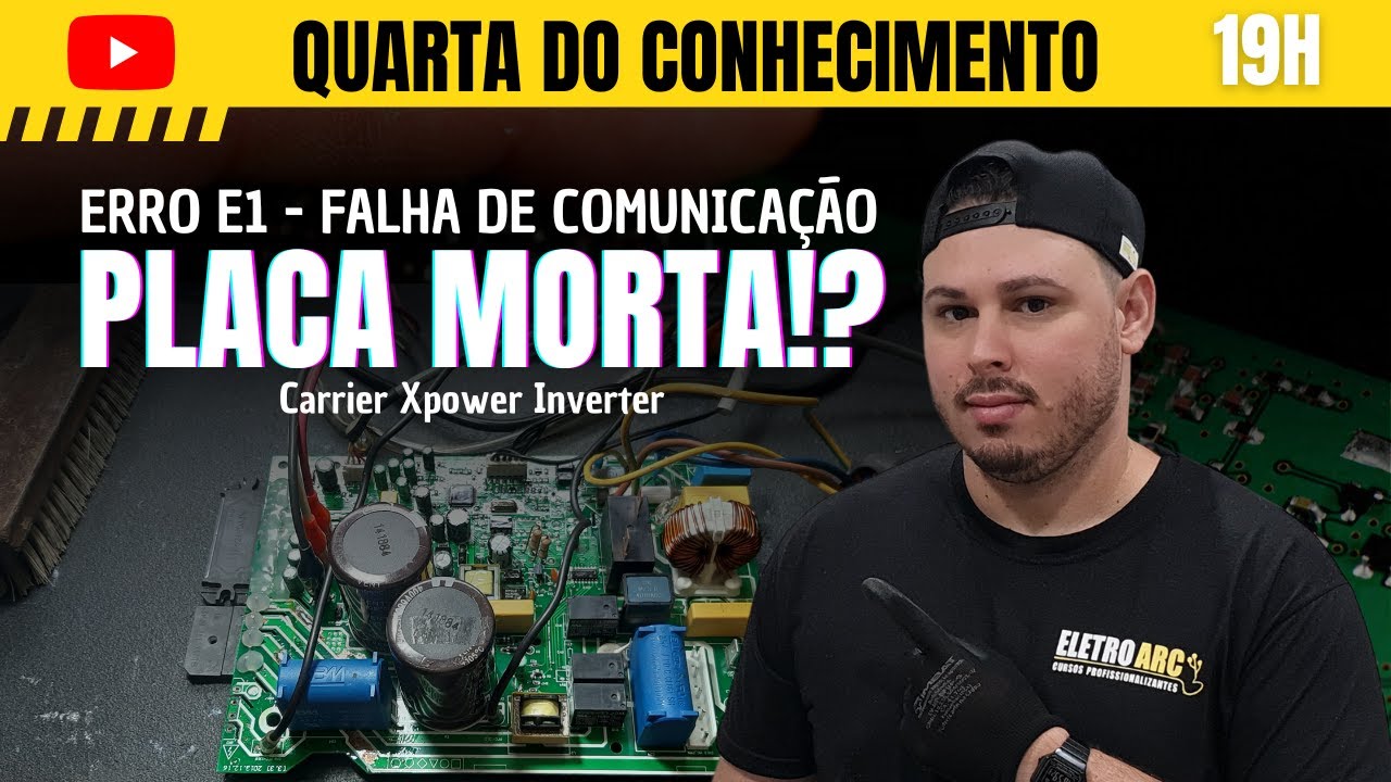 Erro E1 Ar Condicionado Inverter Carrier | Teste e Reparo da Placa Eletrônica | Gabriel Lima