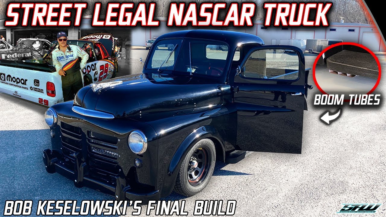 Bob Keselowski's 1951 Dodge Truck: Custom Built on a NASCAR Chassis with Race Used Parts!