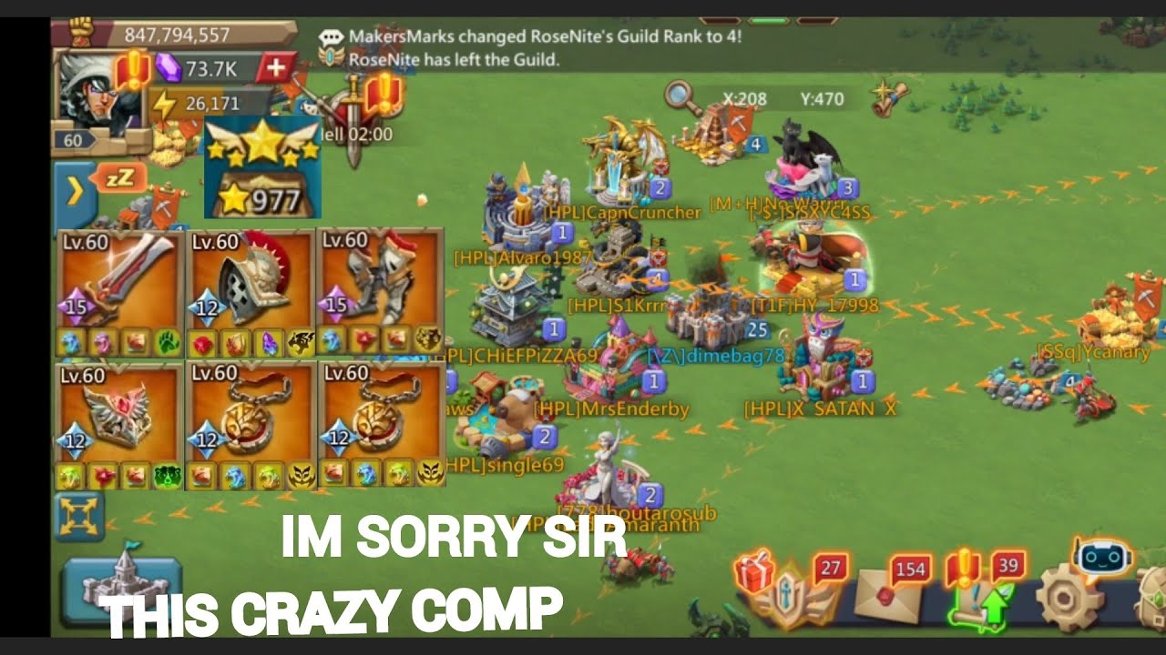 3 ACC MAX TITAN 11K TRY BURN MY RALLY TRAP..BUT THIS CRAZY COMP...LORDS MOBILE